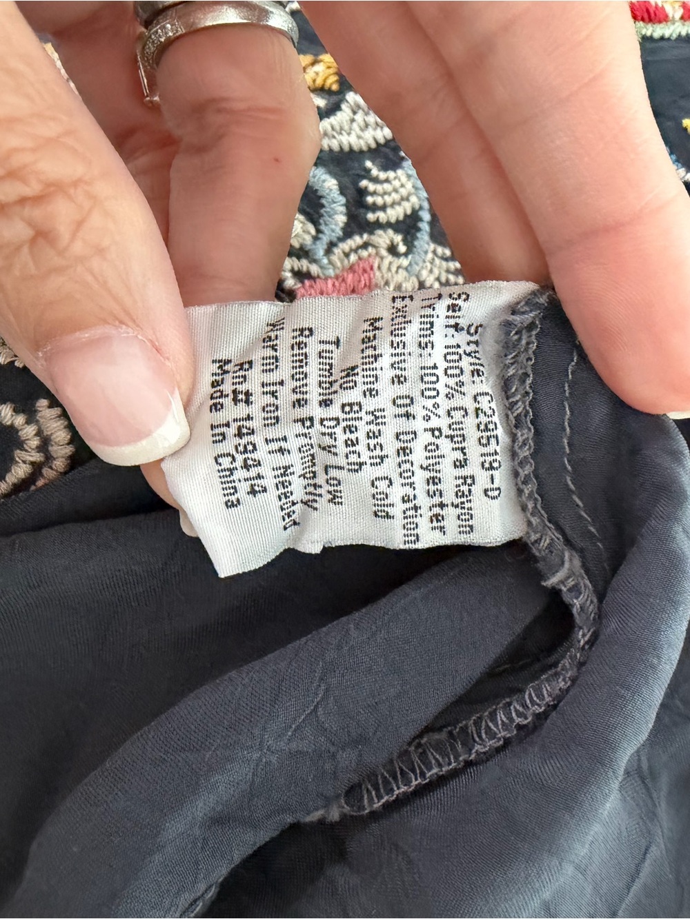 Johnny was Rosetta heavily embroidered tunic blouse RARE! - Picture 6 of 7